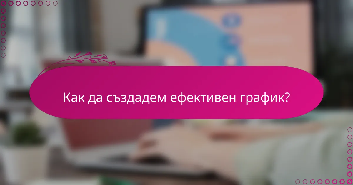 Как да създадем ефективен график?